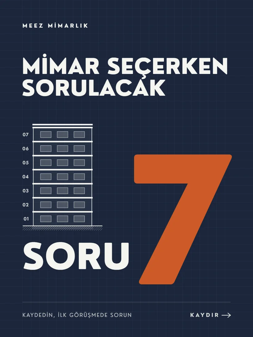 Mimar seçerken sorulacak 7 soru. Kaydedin, ilk görüşmede sorun.